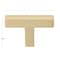 Gliderite Hardware 2-in. Solid Square Cabinet T-Knob Champagne Gold 21683-T-CHPG-1 - alternate 2